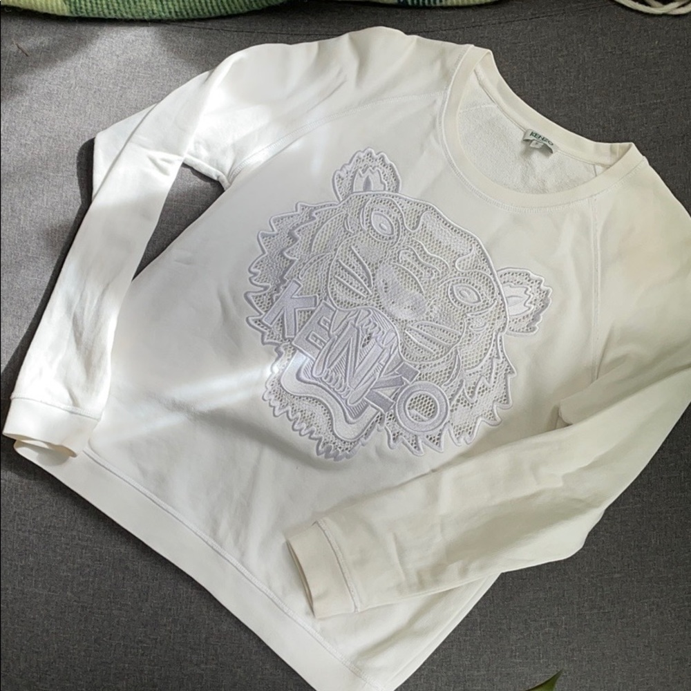 Kenzo tiger logo cotton sweatshirt sweater top